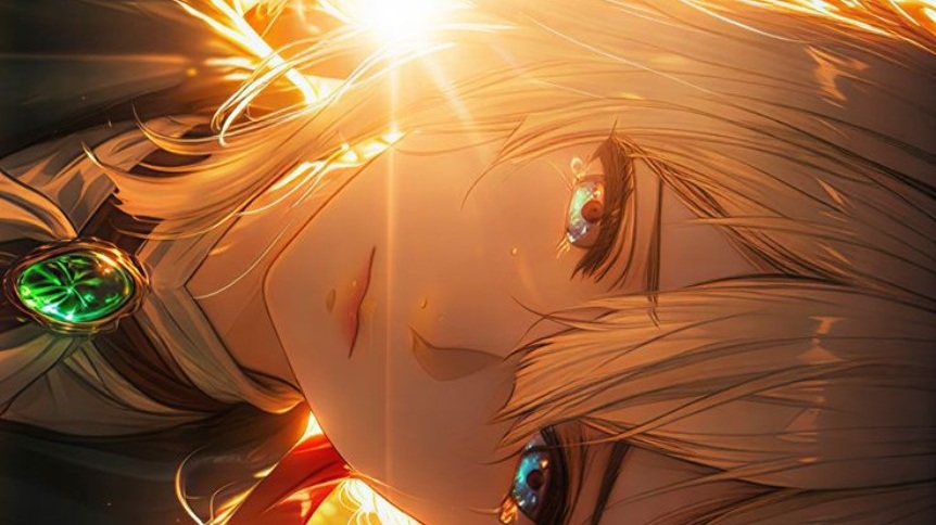 User-provided golden-haired anime character cover